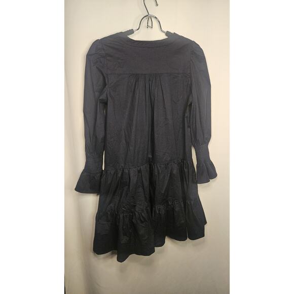 Tuckernuck Pomander Place Dress Blue Striped Kenzo Mini Size Small Tiered - Picture 5 of 9